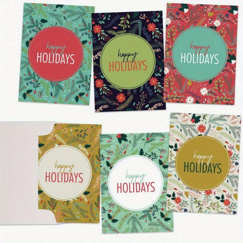 4pxs Floral Tree Thank You Cards