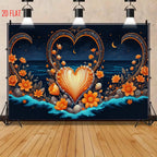 Ocean Love Flower Photo Backdrop