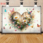 Love Daisy Butterfly Backdrop