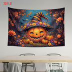 Halloween Pumpkin Background Cloth