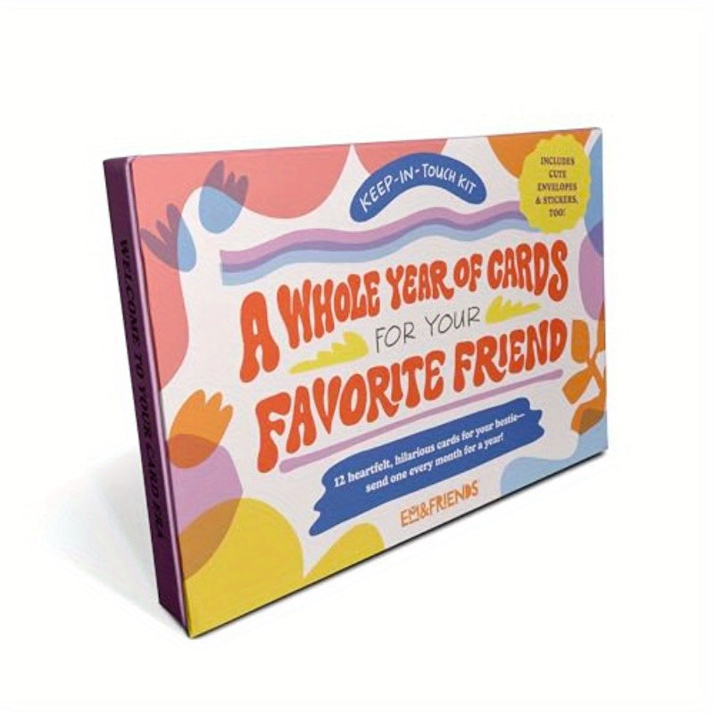 12pxs Em Friends Yearly Cards
