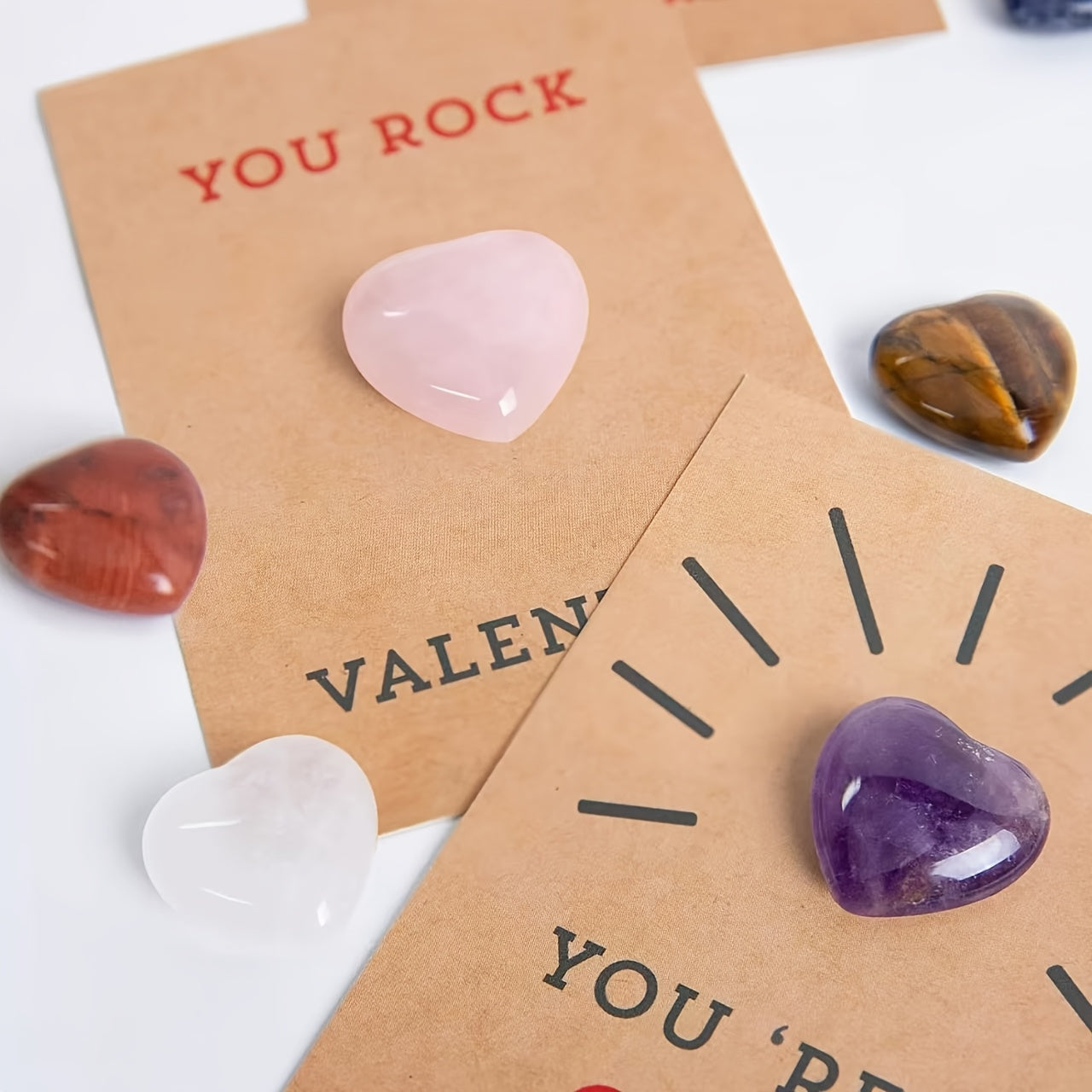 24pxs Khaki Valentine Cards